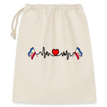 Cardio de fréquence cardiaque pour Mecklembourg-Poméranie-Occidentale - Sac cadeau 40 x 50 cm - nature - Devant