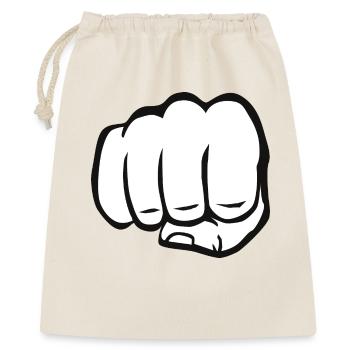 Fist clenched fist bump cool logo symbol - Gift Bag 40 x 50 cm - nature - Front