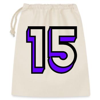 15. 15 ANS. 15e ANNIVERSAIRE. ANNIVERSAIRE 15 ANS. - Sac cadeau 40 x 50 cm - nature - Devant