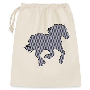CHEVAL. POULAIN. JUMENT. ANIMAL. ANIMAUX. NATURE. - Sac cadeau 40 x 50 cm - nature - Devant