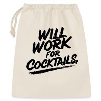 Fonctionnera pour les cocktails - Sac cadeau 40 x 50 cm - nature - Devant