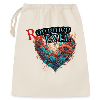 Romantik-Stufe - Geschenkbeutel aus Baumwolle (40 x 50 cm) - Natur - Vorne