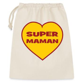 Super Maman - Fête des Mères - Sac cadeau 40 x 50 cm - nature - Devant