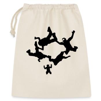Skydiving - Geschenkbeutel aus Baumwolle (40 x 50 cm) - Natur - Vorne