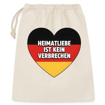 L’amour de la patrie n’est pas un crime - Sac cadeau 40 x 50 cm - nature - Devant