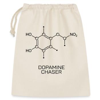 Dopamine Chaser Molekül - Geschenkbeutel aus Baumwolle (40 x 50 cm) - Natur - Vorne