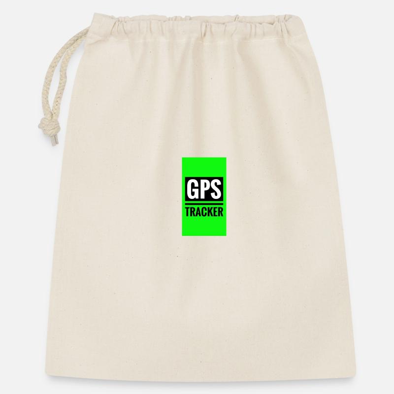 GPS-Tracking-ähnliches Design - Geschenkbeutel aus Baumwolle (40 x 50 cm) - Natur