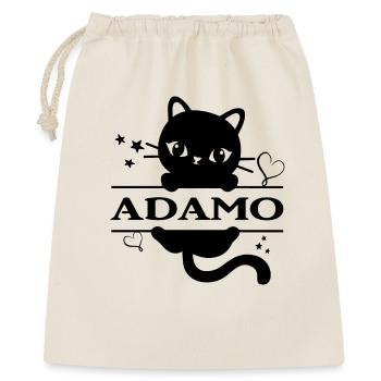 Adamo T-Shirt Geschenk T-Shirt - Geschenkbeutel aus Baumwolle (40 x 50 cm) - Natur - Vorne