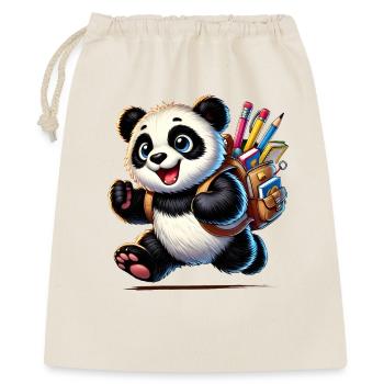 Back to school with Panda:Panda for school beginners - Gift Bag 40 x 50 cm - nature - Front
