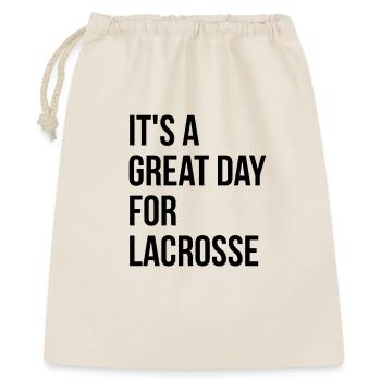 Lacrosse - Geschenkbeutel aus Baumwolle (40 x 50 cm) - Natur - Vorne