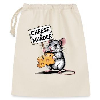 Cheese Is Murder Mouse - Gift Bag 40 x 50 cm - nature - Front