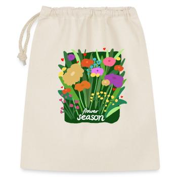 Saison des fleurs - Conception de la nature fleurie colorée - Sac cadeau 40 x 50 cm - nature - Devant