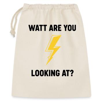 Watt Regardez-vous la conception du boulon - Sac cadeau 40 x 50 cm - nature - Devant