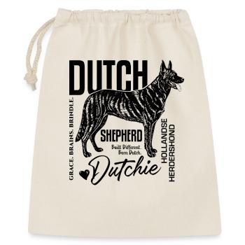 Luci-Standing-SideView - Geschenkbeutel aus Baumwolle (40 x 50 cm) - Natur - Vorne