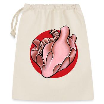 Cœur de Herz - Sac cadeau 40 x 50 cm - nature - Devant