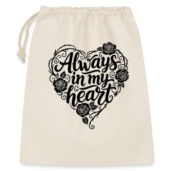 Tatouage Calligraphie Design Tu es ma paix - Sac cadeau 40 x 50 cm - nature - Devant
