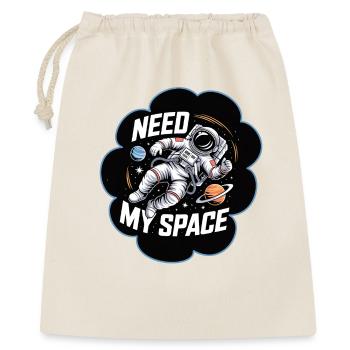 Need My Space Astronaut All - Geschenkbeutel aus Baumwolle (40 x 50 cm) - Natur - Vorne