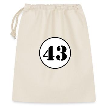 NUMBER 43 forty three birthday gift - Gift Bag 40 x 50 cm - nature - Front