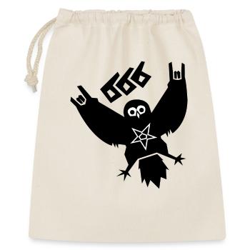 Owl Black Metal - Sac cadeau 40 x 50 cm - nature - Devant