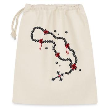 Rosary drawing with beads and roses - Gift Bag 40 x 50 cm - nature - Front