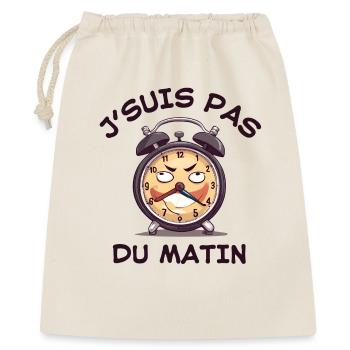 réveil matin, pas du matin - Sac cadeau 40 x 50 cm - nature - Devant