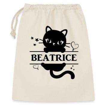 Beatrice T-Shirt Katze Katze Gato - Geschenkbeutel aus Baumwolle (40 x 50 cm) - Natur - Vorne