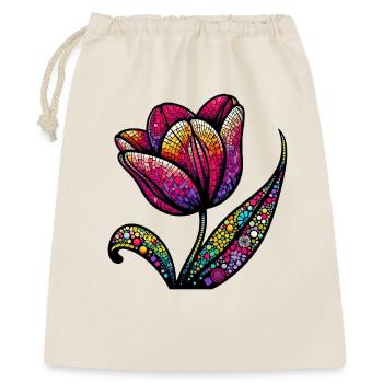 Tulpe - Geschenkbeutel aus Baumwolle (40 x 50 cm) - Natur - Vorne