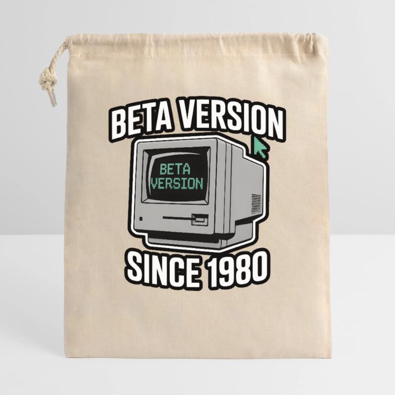 Retro Computer Beta Version Design Gift Bag 40 x 50 cm