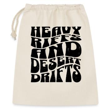 Riffs denses et dérives désertiques - Sac cadeau 40 x 50 cm - nature - Devant