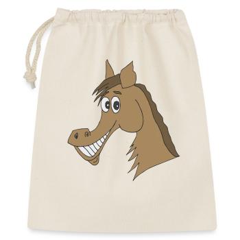 tête de cheval - Sac cadeau 40 x 50 cm - nature - Devant