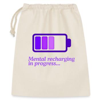 Mind Charging Battery Icon - Gift Bag 40 x 50 cm - nature - Front