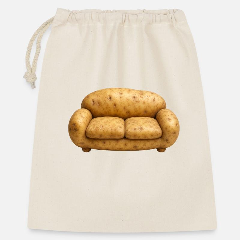PATATE DE CANAPÉ - Sac cadeau 40 x 50 cm - nature