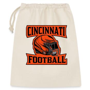 Cincinnati Football Emblem - Geschenkbeutel aus Baumwolle (40 x 50 cm) - Natur - Vorne