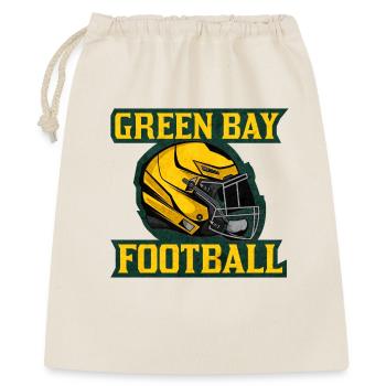 Green Bay Football Vintage Logo - Geschenkbeutel aus Baumwolle (40 x 50 cm) - Natur - Vorne