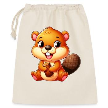 Beaver - Gift Bag 40 x 50 cm - nature - Front