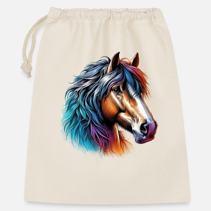 Cheval - Sac cadeau 40 x 50 cm - nature