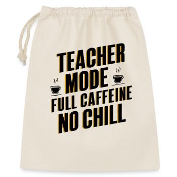 Mode enseignant Full Caffeine - Sac cadeau 40 x 50 cm - nature - Devant