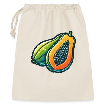 Bunte Papaya Inspirierende Kunstwerke - Geschenkbeutel aus Baumwolle (40 x 50 cm) - Natur - Vorne