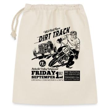 Tennesee Dirt Track Schwarz - Geschenkbeutel aus Baumwolle (40 x 50 cm) - Natur - Vorne