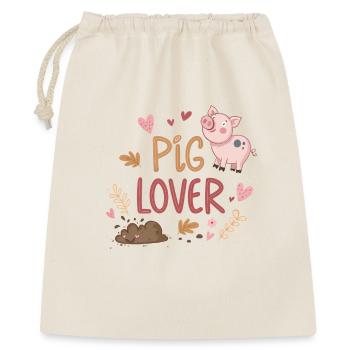 Pig Heart Lover T-shirt - Gift Bag 40 x 50 cm - nature - Front