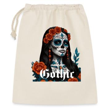 Sugar Skull Queen with Floral Halo - Gift Bag 40 x 50 cm - nature - Front