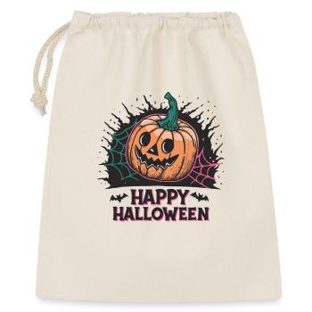 Citrouille Souriante Halloween - Sac cadeau 40 x 50 cm - nature - Devant
