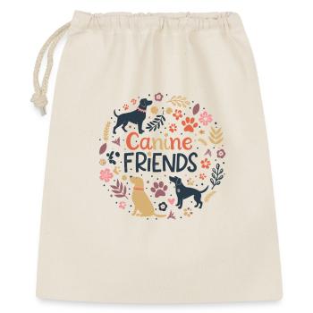 Canine Friends Floral Circle - Gift Bag 40 x 50 cm - nature - Front