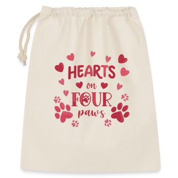 Hearts Love Pets - Gift Bag 40 x 50 cm - nature - Front