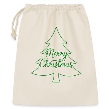Joyeux sapin de Noël - Sac cadeau 40 x 50 cm - nature - Devant