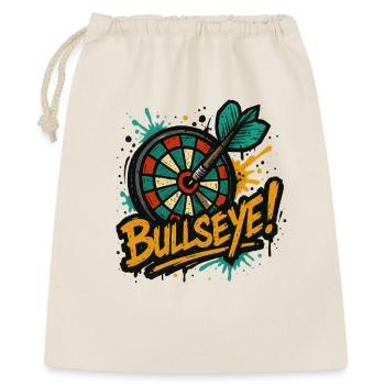 Dart Bullseye - Geschenkbeutel aus Baumwolle (40 x 50 cm) - Natur - Vorne