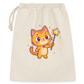 Magic Cat and Kawaii Stars - Gift Bag 40 x 50 cm - nature - Front