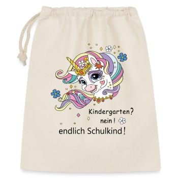 Finally a schoolchild - Gift Bag 40 x 50 cm - nature - Front