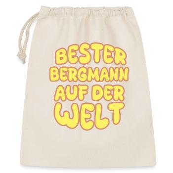 Berufung Bergmann - Geschenkbeutel aus Baumwolle (40 x 50 cm) - Natur - Vorne