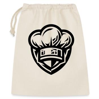 Kochmütze Symbol Kochen - Geschenkbeutel aus Baumwolle (40 x 50 cm) - Natur - Vorne